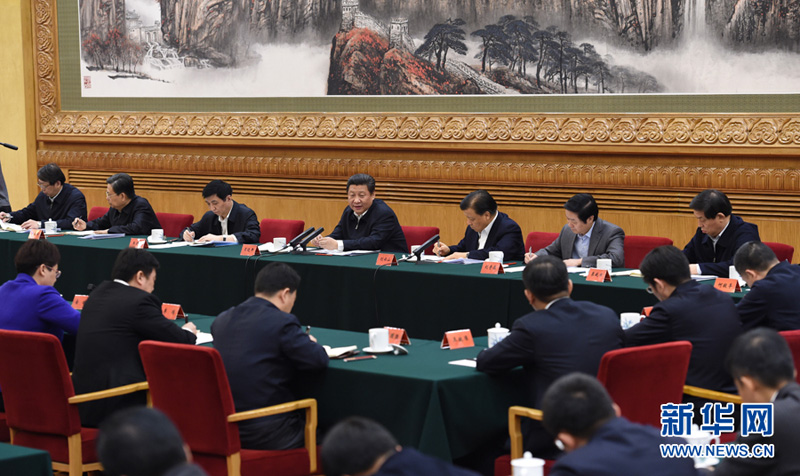1月12日，中共中央總書記、國家主席、中央軍委主席習近平在北京主持召開座談會，同中央黨校第一期縣委書記研修班學員進行座談並發表重要講話。新華社記者 饒愛民 攝