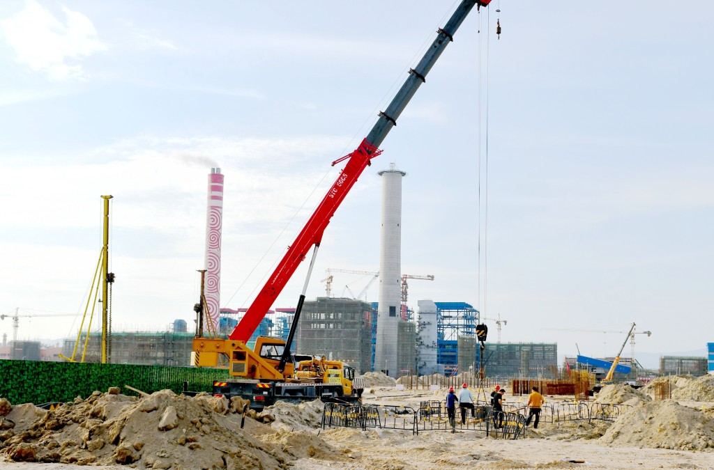 湄洲湾港秀屿港区石门澳作业区工程建设现场