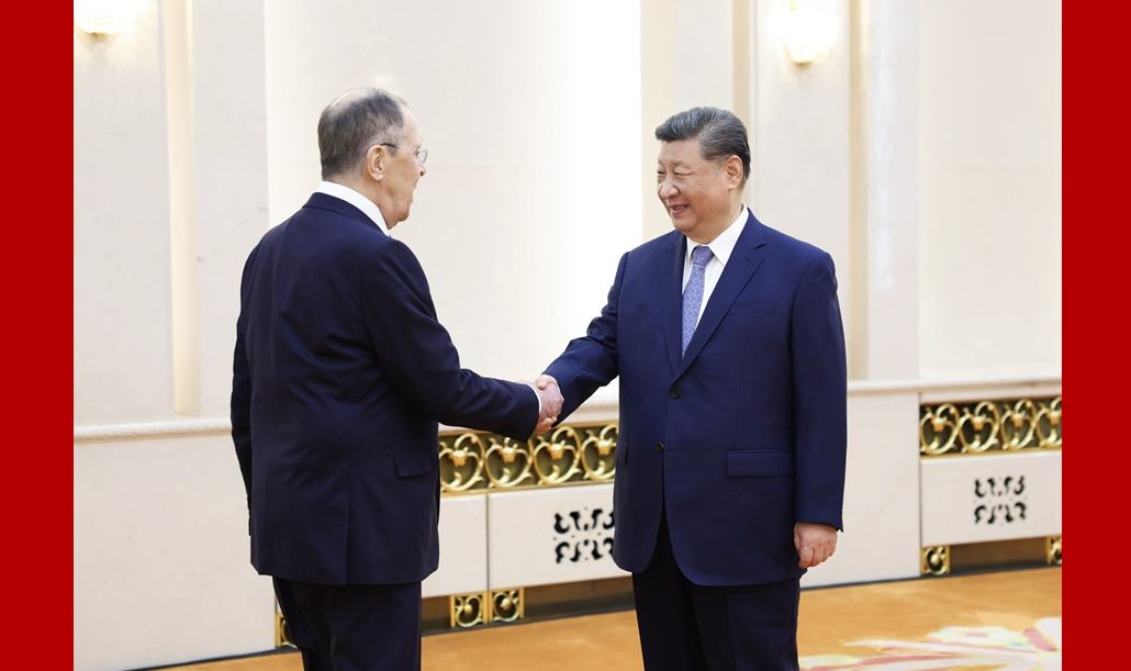 習近平會見俄羅斯外長拉夫羅夫