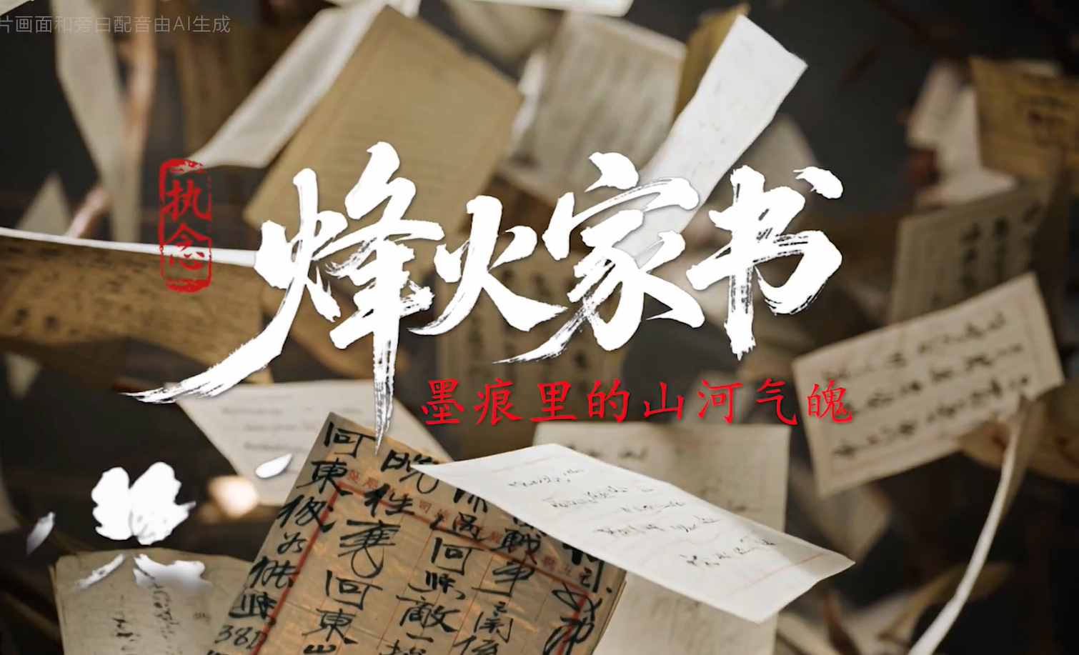 AI视频：烽火家书——墨痕里的山河气魄
