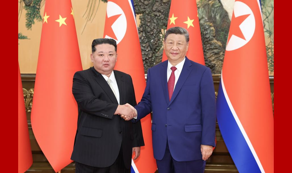 习近平同朝鲜劳动党总书记、国务委员长金正恩举行会谈